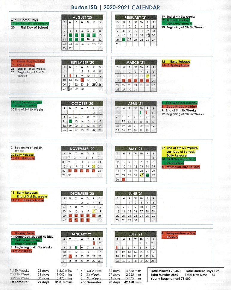 BURTON SCHOOL BOARD RENEWS PERSONNEL CONTRACTS, APPROVES SCHOOL YEAR  CALENDAR - KWHI.com