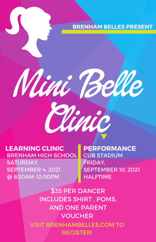 BRENHAM BELLES TO HOST MINI BELLE CLINIC SATURDAY KWHI