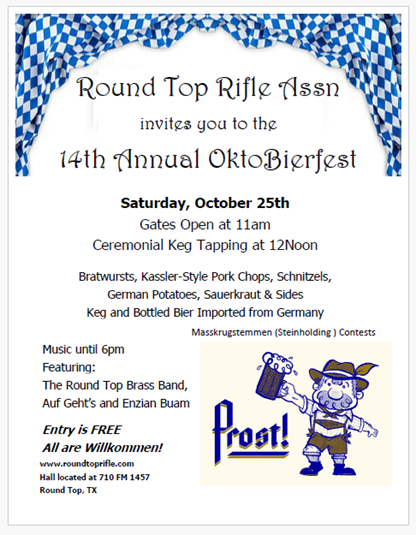 rt rifle assn Oktobierfest oct 25