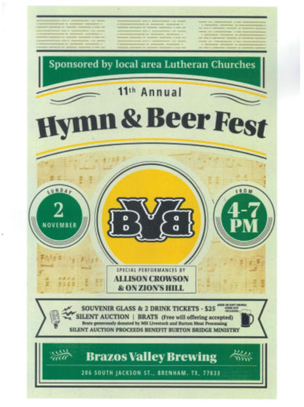hymn & beer fest nov 2